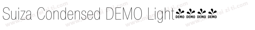 Suiza Condensed DEMO Light字体转换